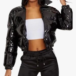 Women's Cropped Puffer Jacket NWT
